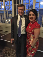 Ms. Lai-King Hum with Toronto Mayor John Tory