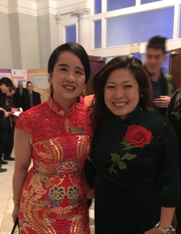 At TCBA New Year's Gala with Mary Ng