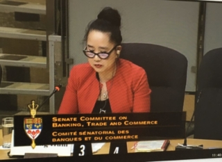 Lai-King Hum, of Hum Employment Law Firm, presenting on International Trade and Employment Law Standards w.r.t. NAFTA to Standing Senate Committee on Banking, Trade and Commerce studying “New and Emerging Issues for Canadian Importers and Exporters in North America and Global Markets” Senate of Canada