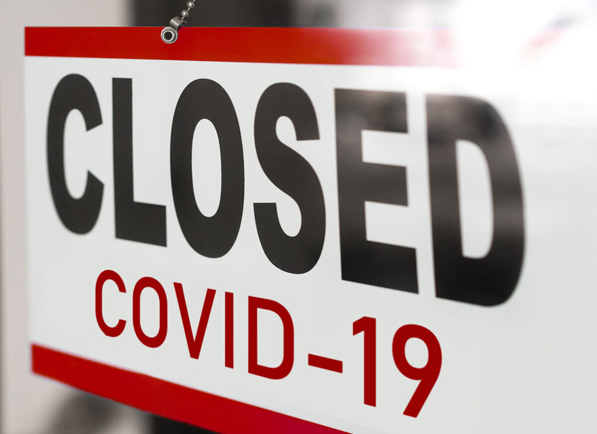 Article image of closed sign.
